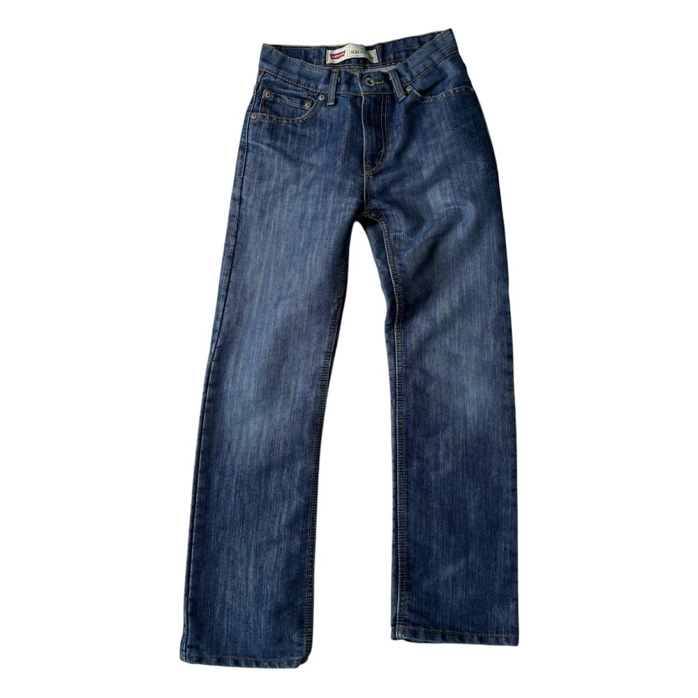 Levi’s 514 Boys 12 Regular Slim Straight Jeans 26x26 Dark Wash